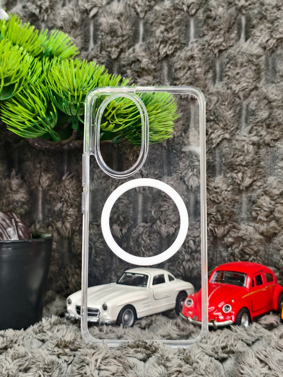 Honor 200 Transparent Magnetic Semi Hard Case